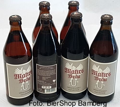 6 Flaschen Mahrs Bräu "a U" Ungespundet Naturtrüb