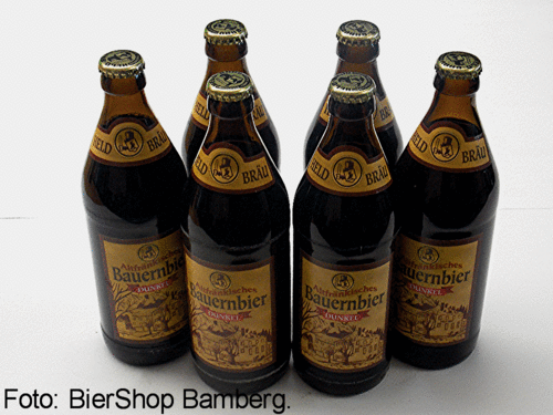 6 Flaschen Held Bräu Bauernbier Dunkel