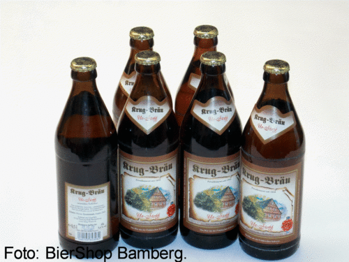 6 Flaschen Krug Bräu Urstoff (vormals Kraftstoff)