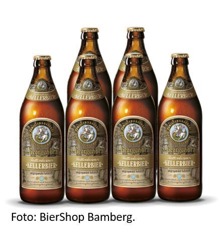 6 Flaschen St. Georgenbräu Keller Bier Ungespundetes Hefetrüb