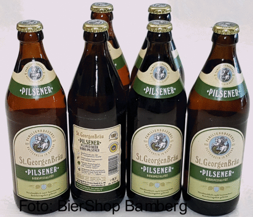 6 Flaschen St. Georgenbräu Pilsener