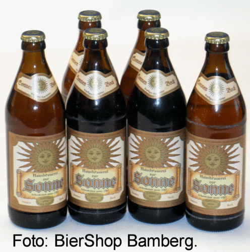 6 Flaschen Sonnenbräu Bischberg Sonnen Bock